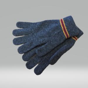 CHARCOAL AND SCARLET GLOVES 100% LAMBSWOOL